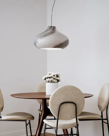 Mira hanglamp Ø45 cm - Wit-zwart - By Rydéns