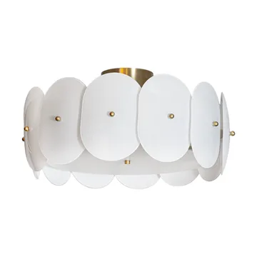 Omlott plafondlamp Ø53 cm - Messing-wit - By Rydéns