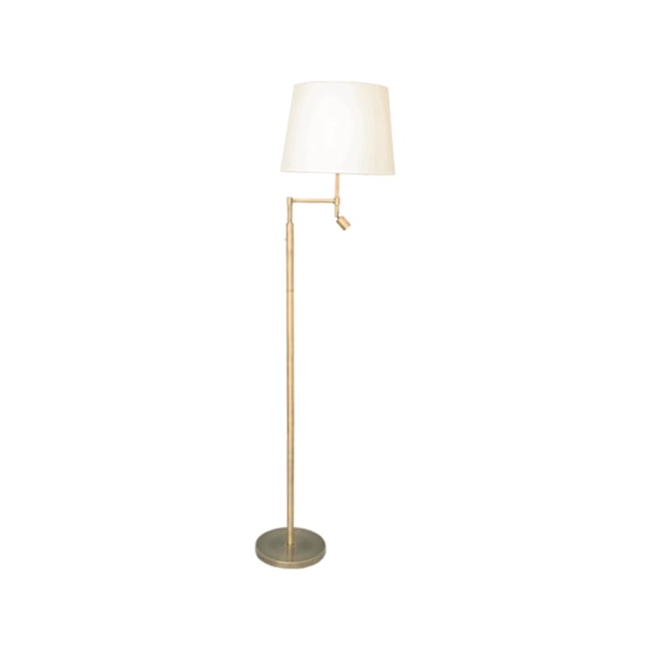 Orlando vloerlamp - beige, antiek messing onderstel - By Rydéns