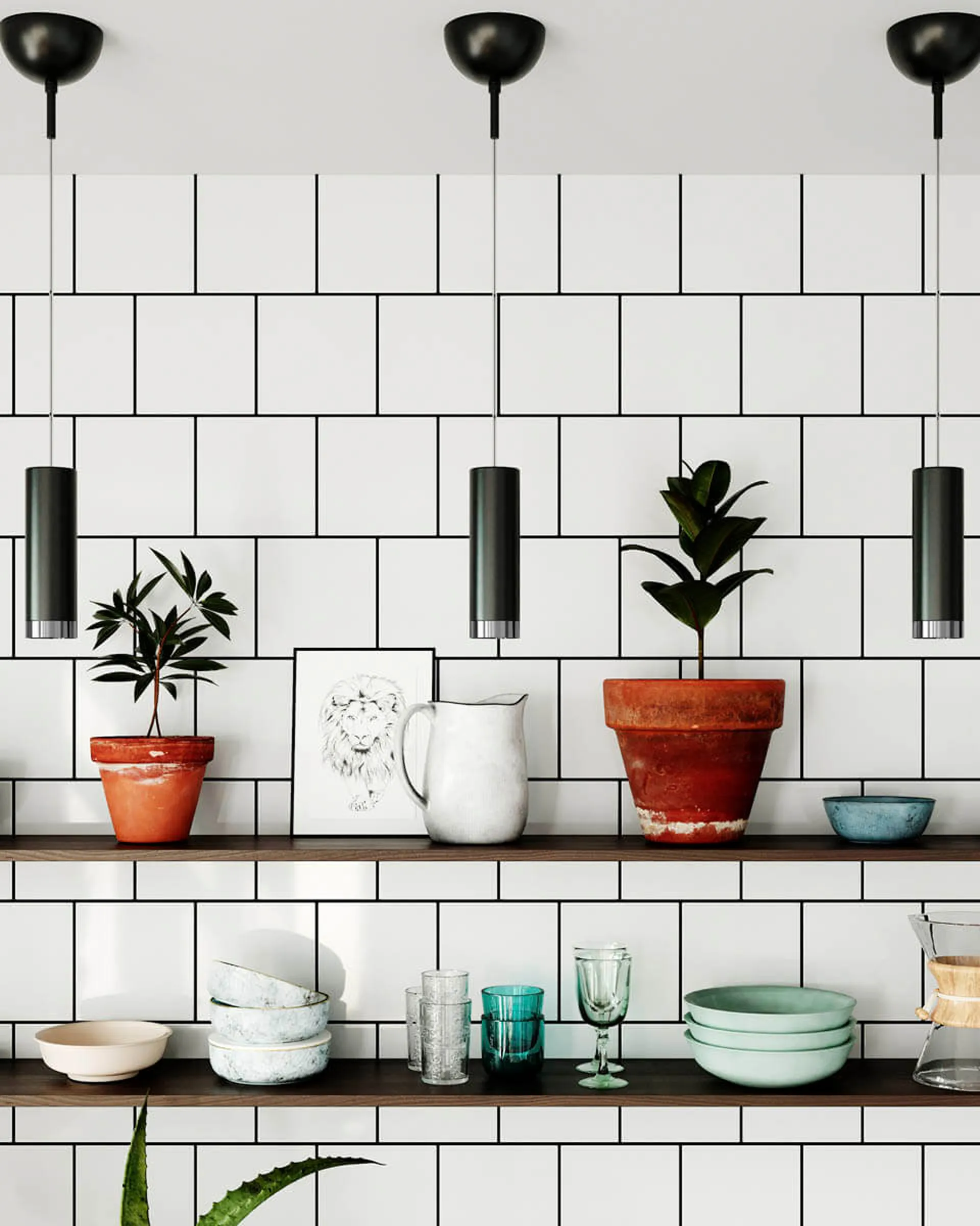 Puls pendel 21 cm, Mat zwart By Rydéns