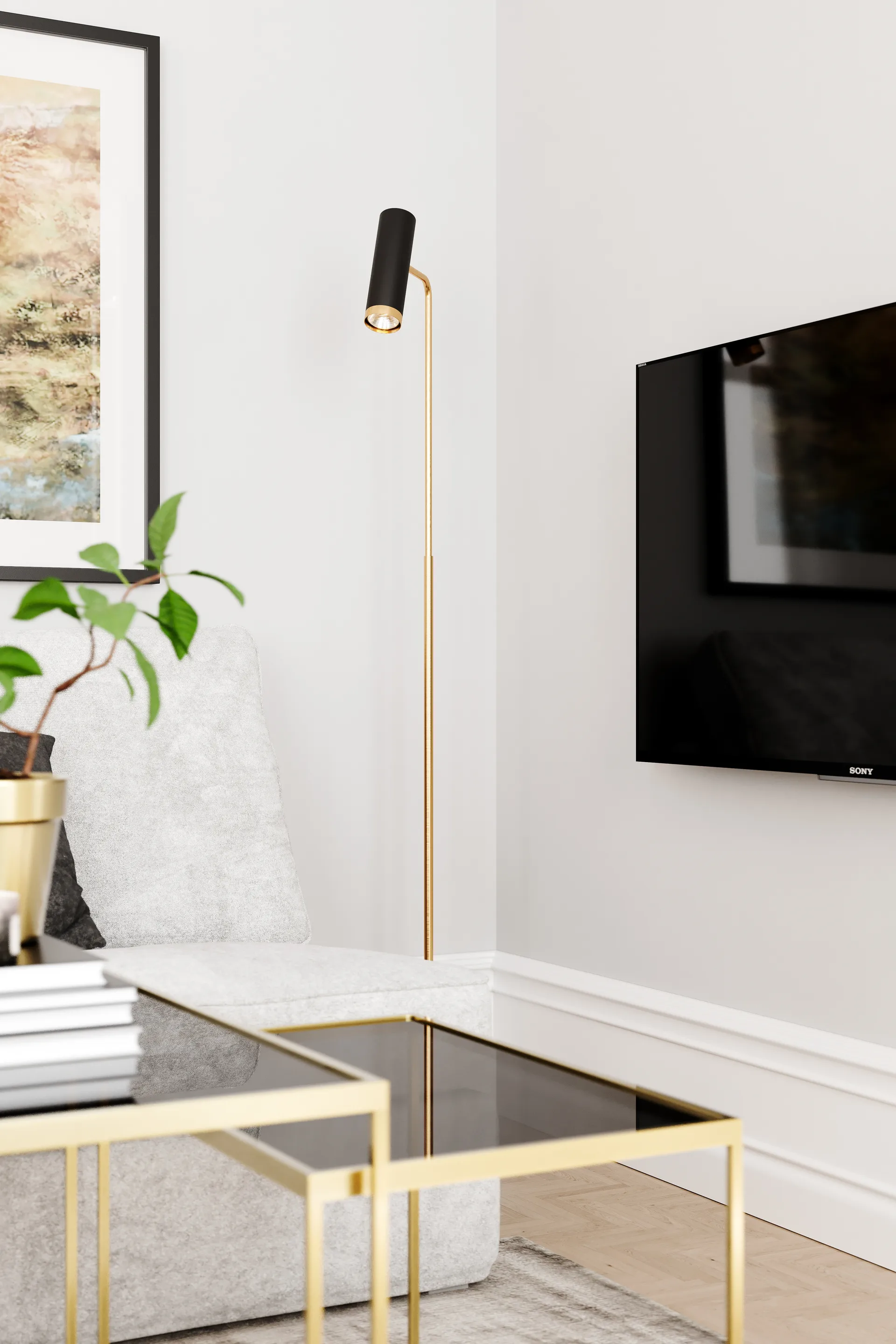 Puls vloerlamp, Zwart mat By Rydéns