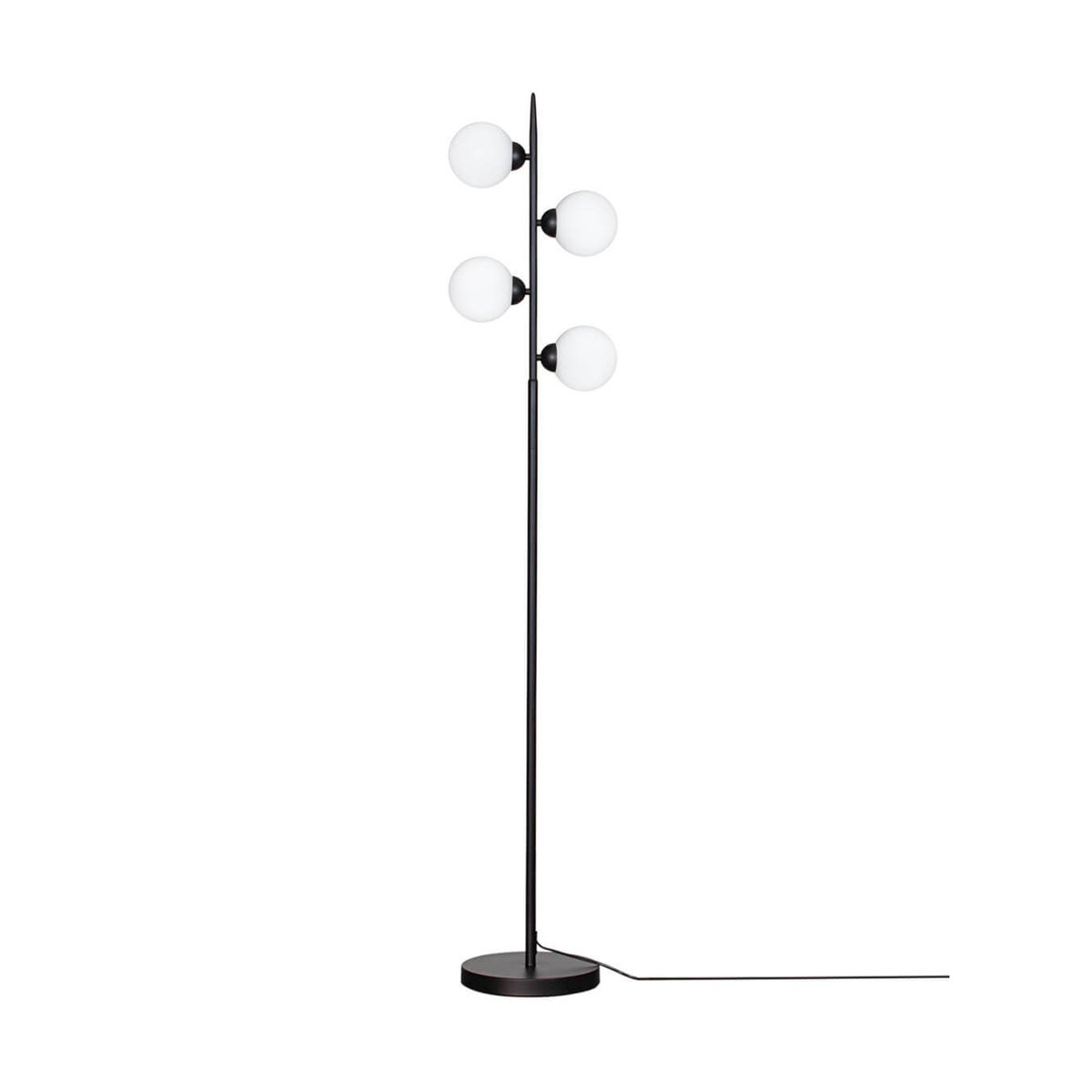 By Rydéns Punto vloerlamp 160 cm Mat zwart | Scandinavisch Interieur | Vloerlampen | Zwart