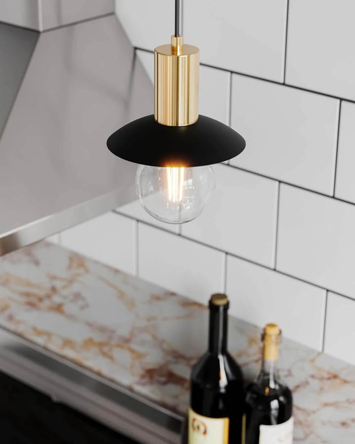 Quinn hangende plafondlamp, Matzwart By Rydéns