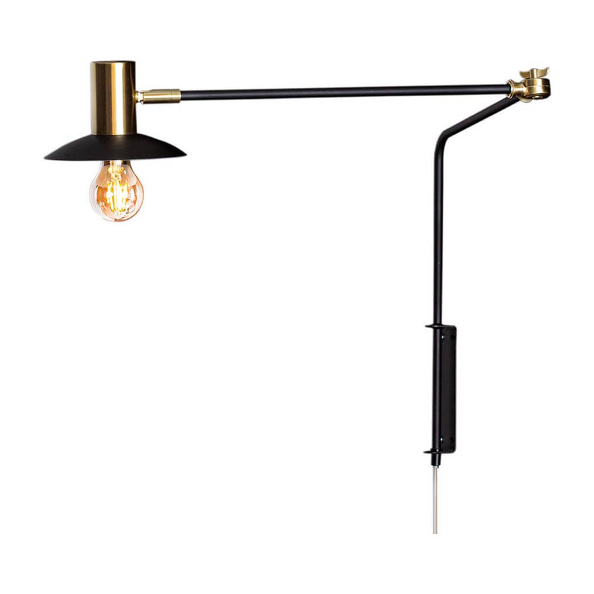 By Rydéns Quinn wandlamp lang Matzwart | Scandinavisch Interieur | Wandlampen | Zwart