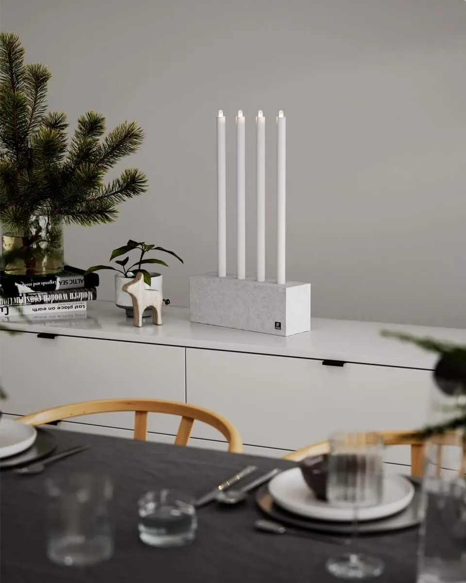 Raw Light adventskandelaar, Beton By Rydéns