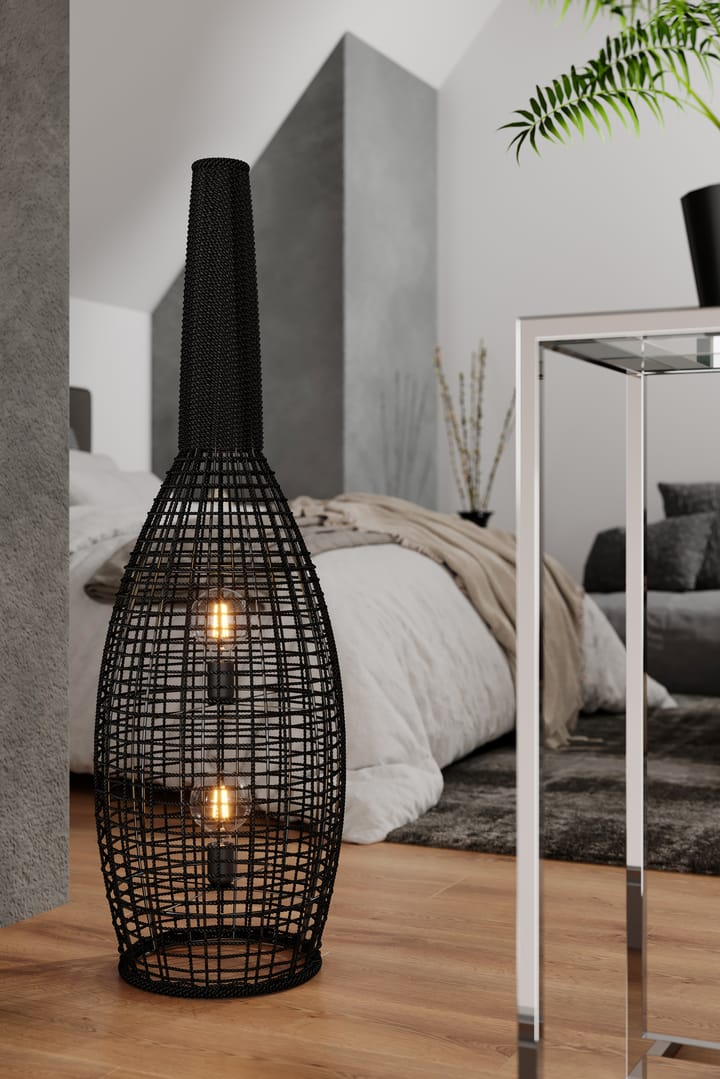 Seagrass vloerlamp, zwart By Rydéns