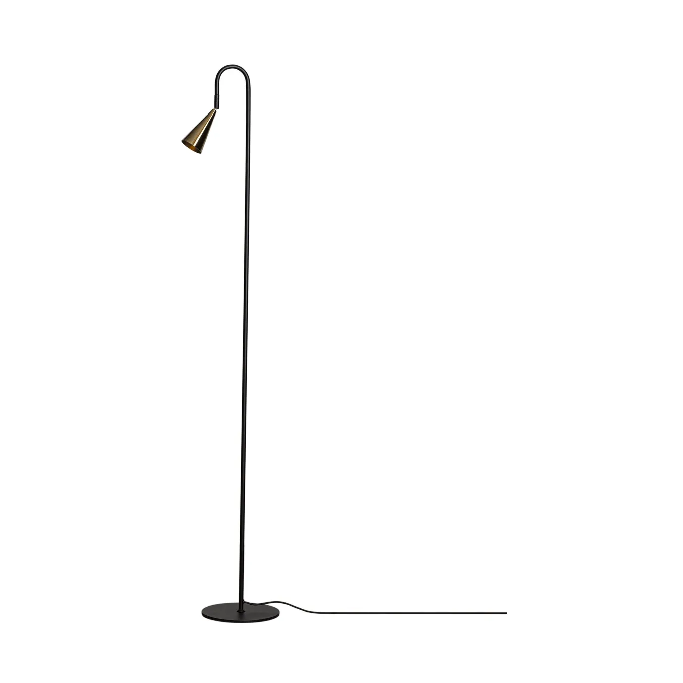 Spline vloerlamp, Zwart-messing, 140 cm By Rydéns