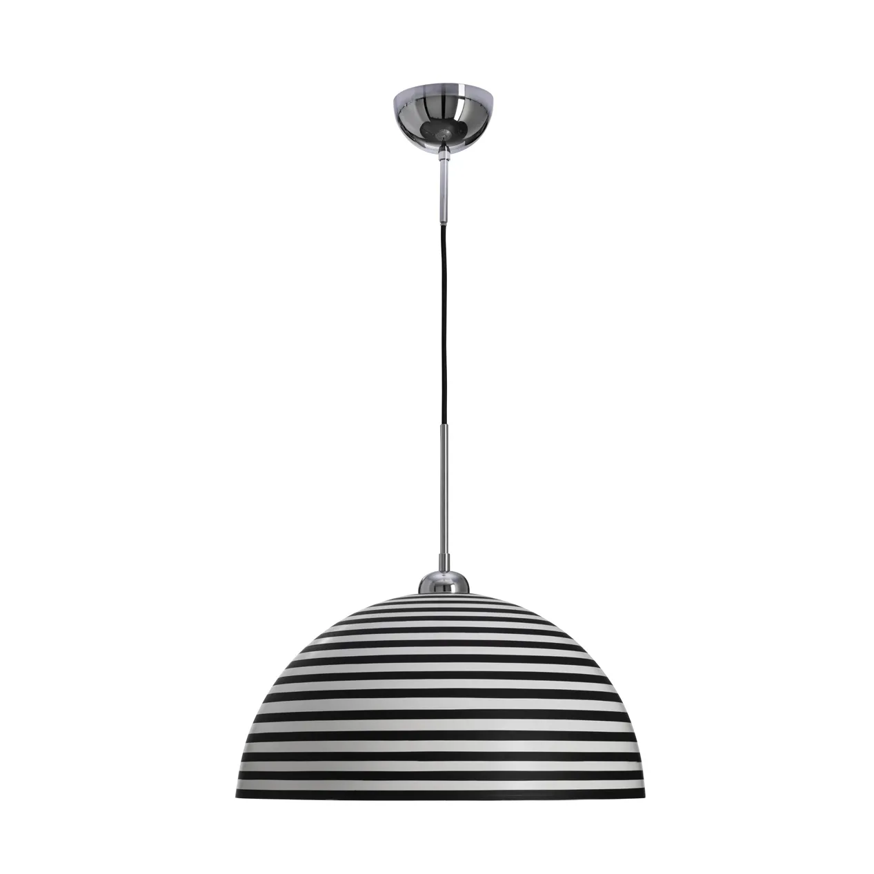 Stripe plafondlamp, Zwart-wit, Ø45 cm By Rydéns