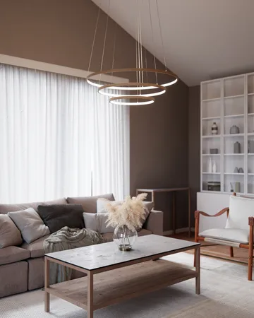 Trione plafondlamp Ø80 cm - Naturel - By Rydéns