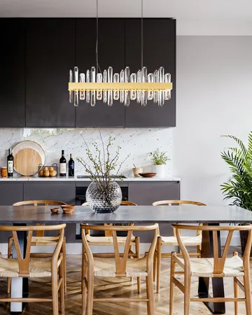 Triumph Bar plafondlamp 80 cm - Messing-helder - By Rydéns