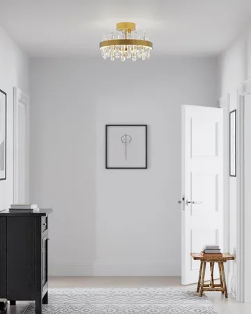 Triumph plafondlamp Ø60 cm - Messing-glas, Ø50 cm - By Rydéns