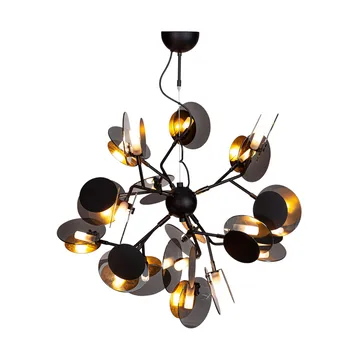 Turno hanglamp Ø80 cm - Mat zwart-goud - By Rydéns