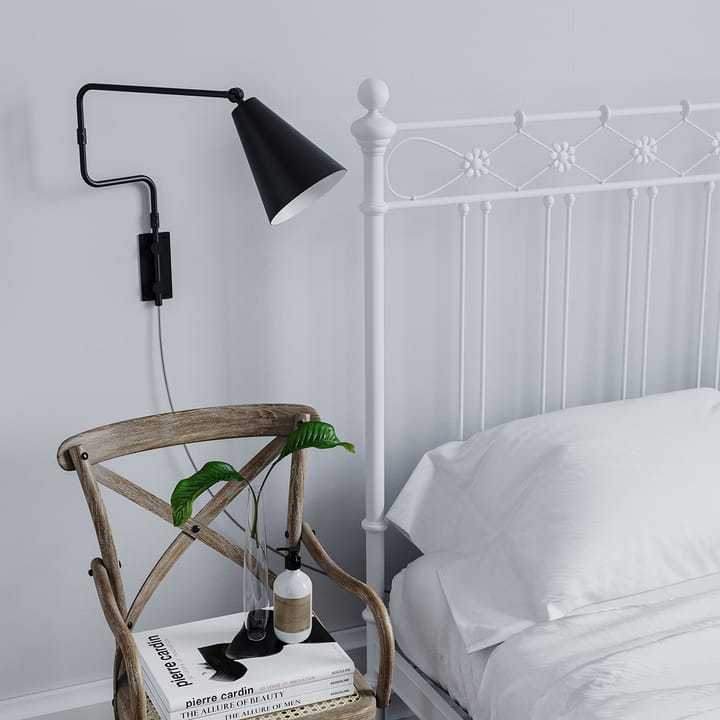 Yukon wandlamp 1, Matzwart By Rydéns