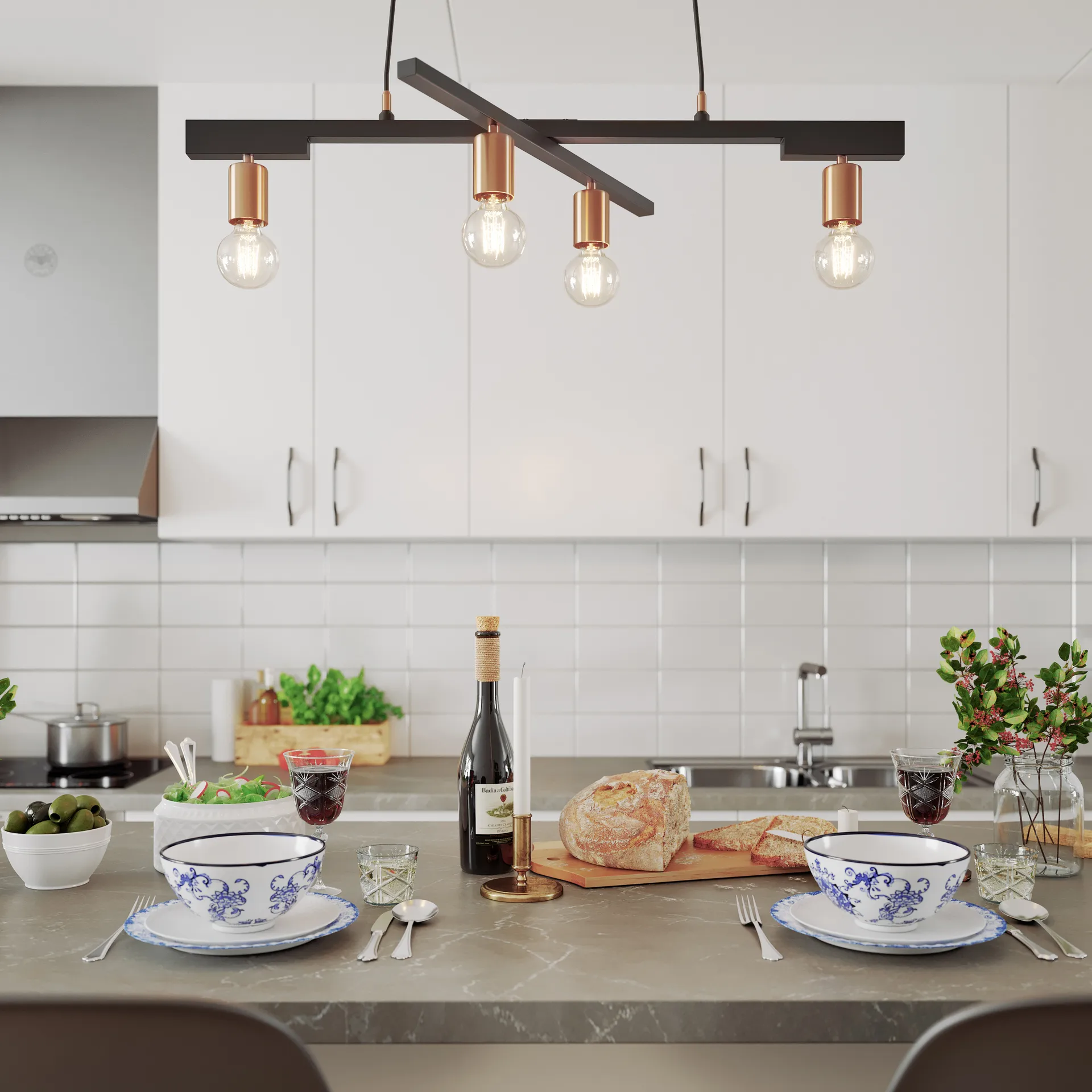 Zeona plafondlamp, Mat zwart By Rydéns