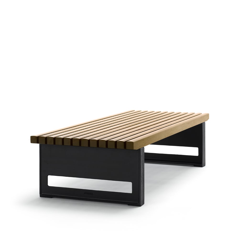 Byarums bruk Block bank Eiken olie, breed, zwart frame
