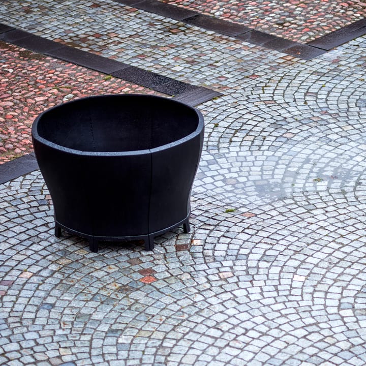 Blom bloempot, Zwart, klein Byarums bruk