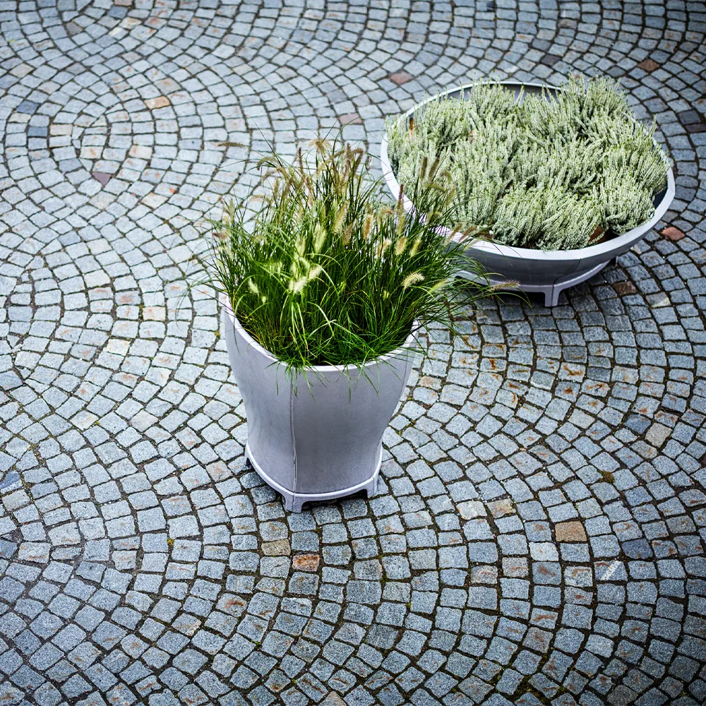 Blom bloempot, Zwart, klein Byarums bruk