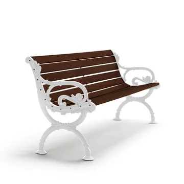 Byarum bank - Sparrenhout bruine beits, wit frame, 155 cm - Byarums bruk