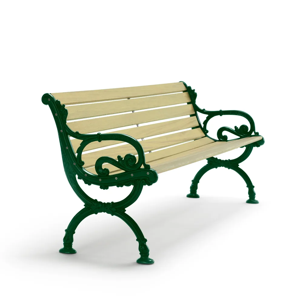 Byarum bank, Sparrenhout geïmpregneerd, groen frame, 155 cm Byarums bruk