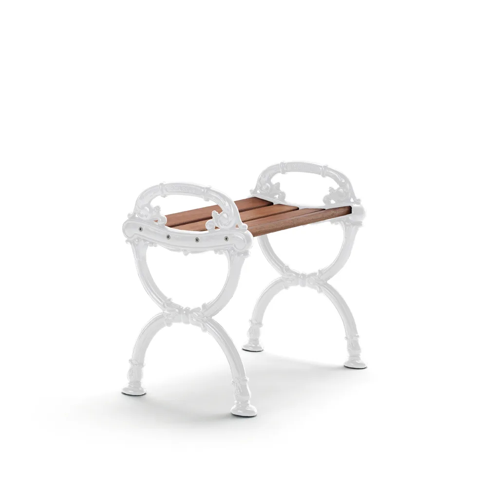 Byarum kruk, Mahonie, wit frame  Byarums bruk