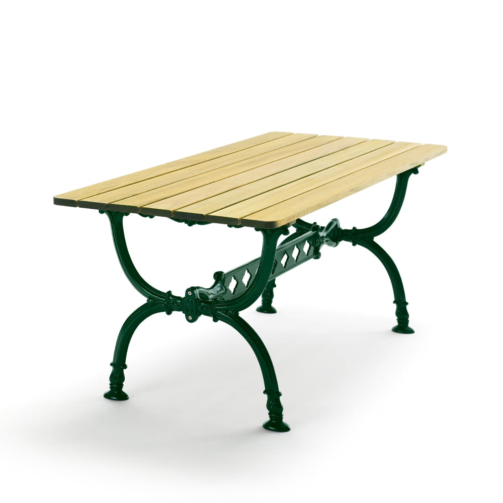 Byarums bruk Byarum tafel 142x72 cm Sparrenhout geïmpregneerd, groen frame