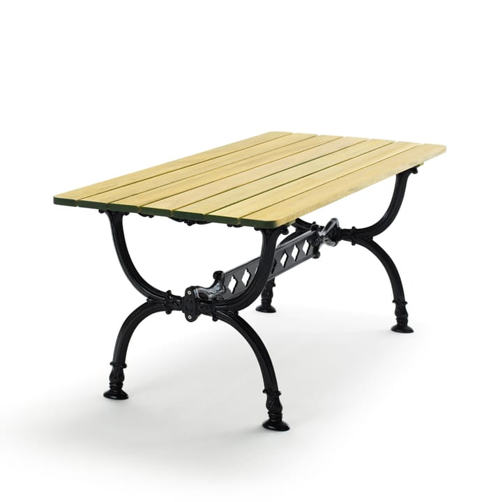 Byarum tafel 142x72 cm - Sparrenhout geïmpregneerd, zwart frame - Byarums bruk