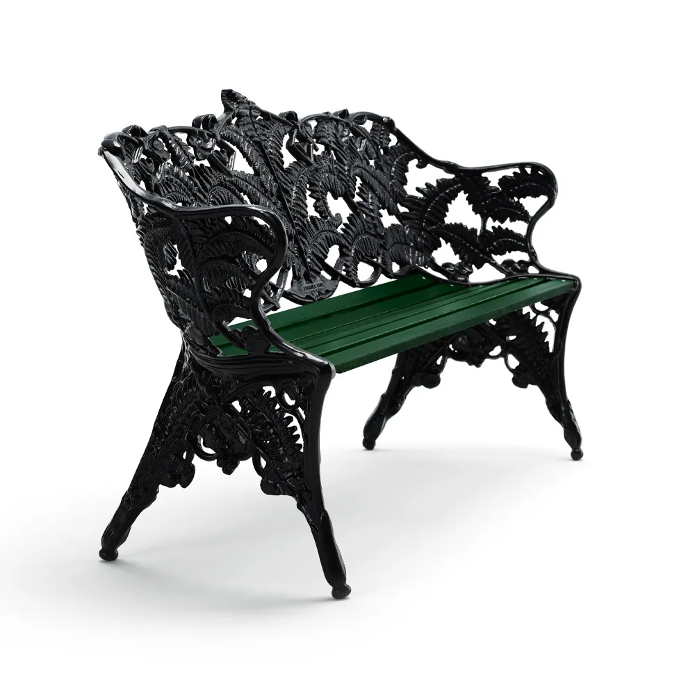 Classic bank, Groen, zwart frame Byarums bruk