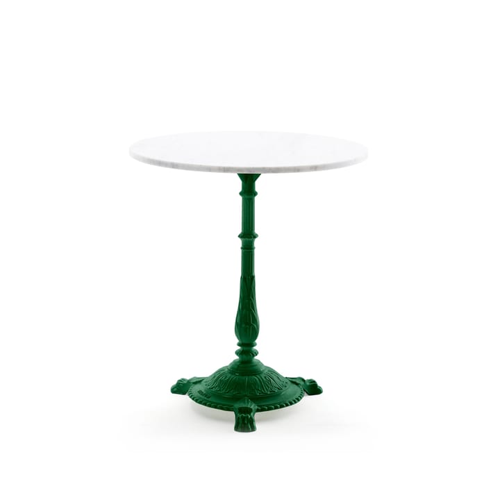 Classic bijzettafel - Marmer wit, groen frame - Byarums bruk