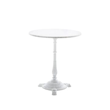 Classic bijzettafel - Marmer wit, witte frame - Byarums bruk