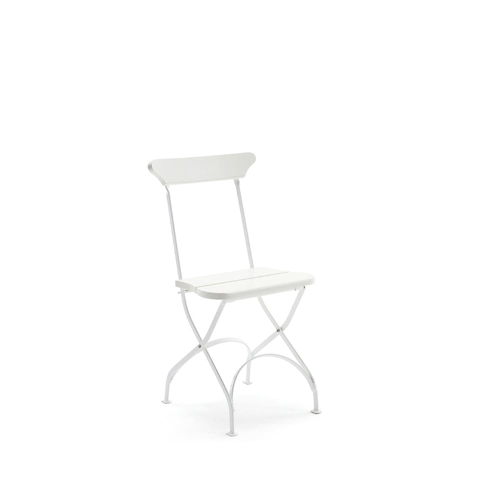 Byarums bruk Classic No.2 stoel Wit, wit frame | Scandinavisch Interieur | Tuinstoelen | Wit