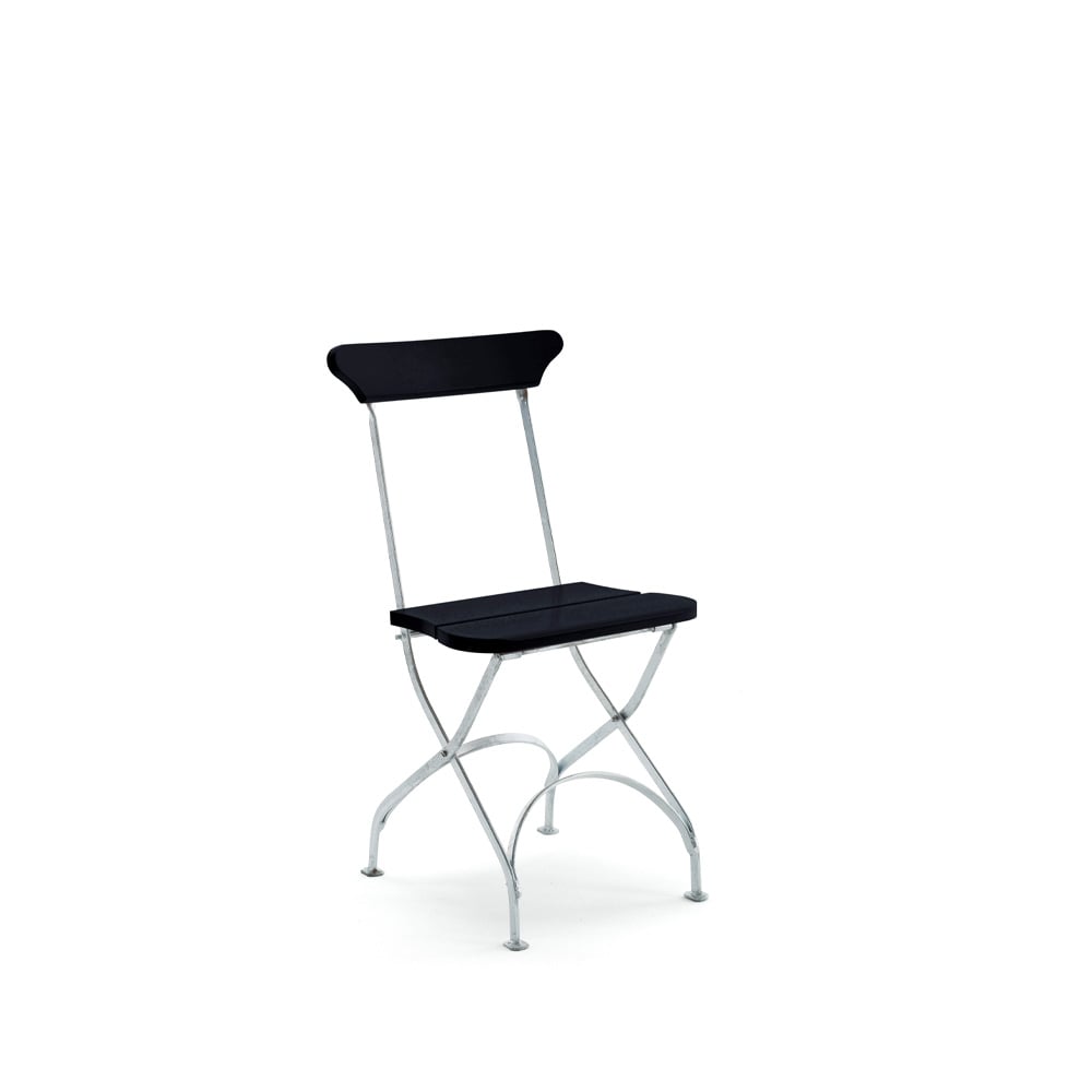 Byarums bruk Classic No.2 stoel Zwart, gegalvaniseerde frame