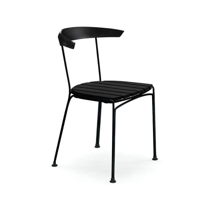 Dover stoel - Zwart gelakt sparrenhout, zwart frame - Byarums bruk