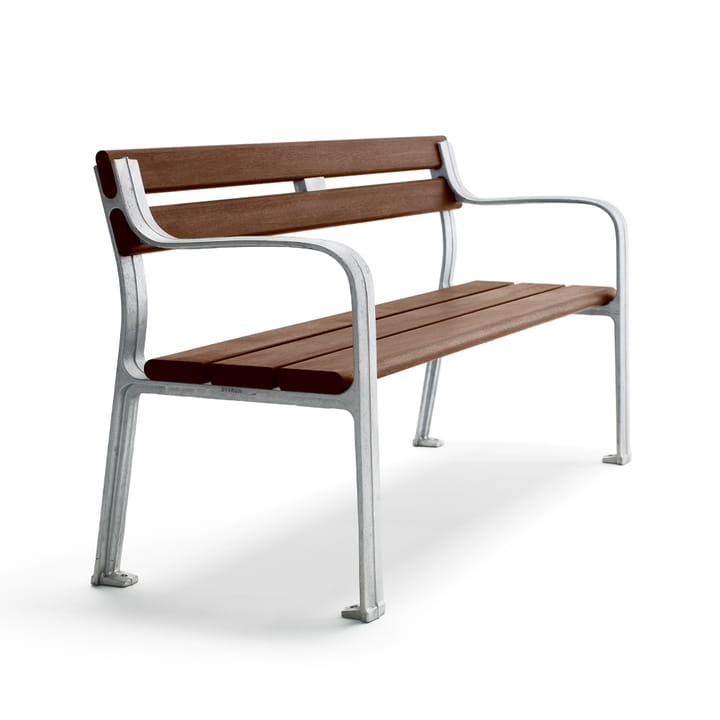 Joy bank, Mahonie, onbewerkt aluminium frame Byarums bruk