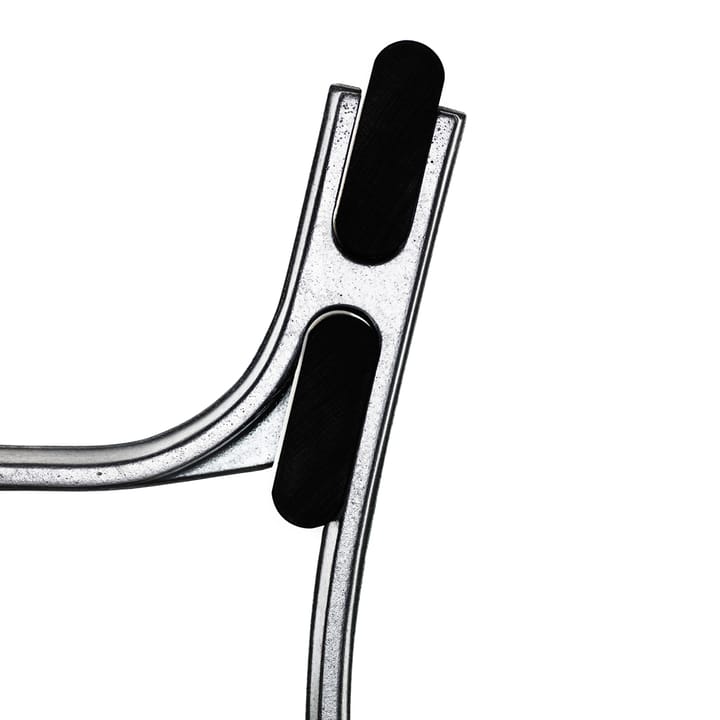 Joy bank, Mahonie zwarte beits, onbewerkt aluminium frame Byarums bruk