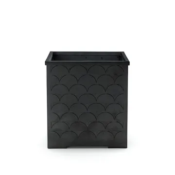 Relief bloempot - Zwart - Byarums bruk