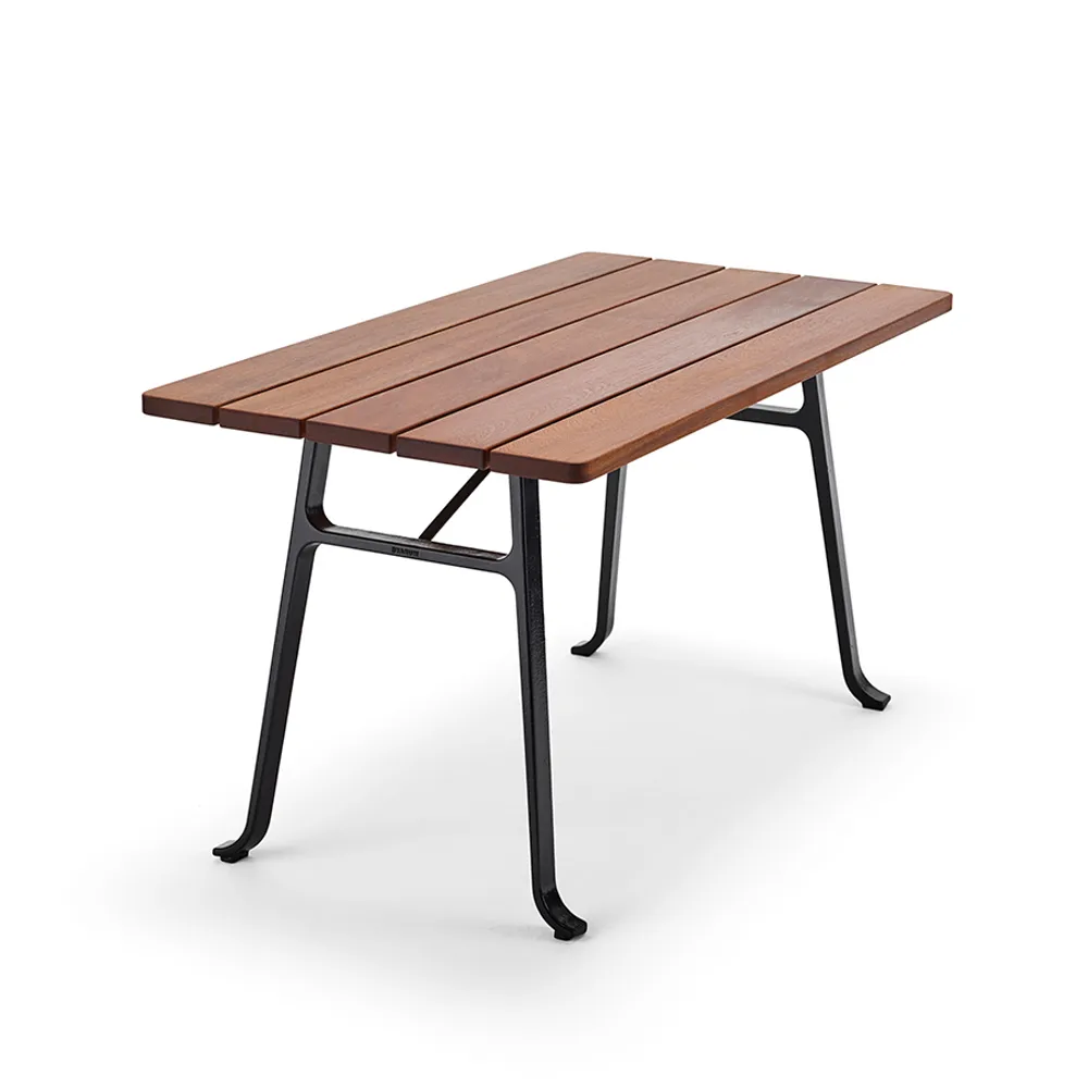 Seriff tafel, Mahonie olie, zwart frame Byarums bruk