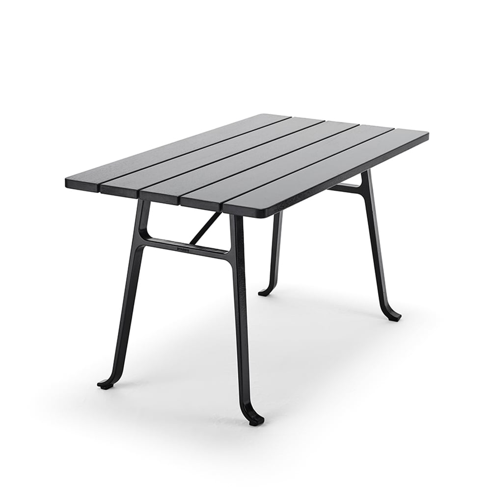 Byarums bruk Seriff tafel Mahonie zwarte beits, zwart frame