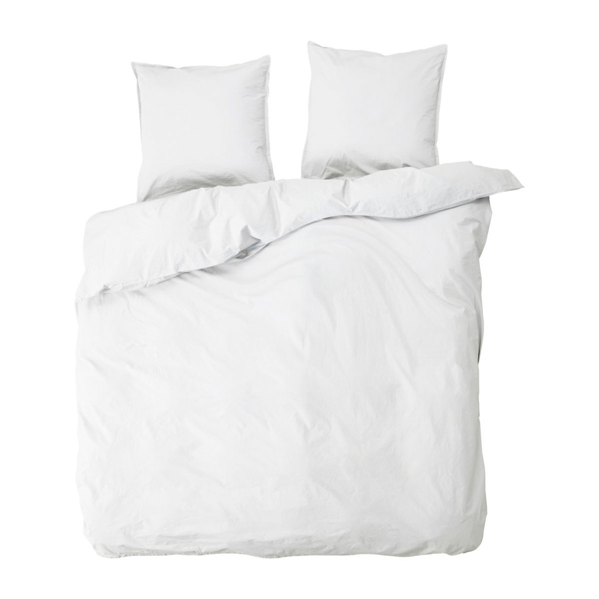 byNORD Ingrid dekbedovertrekset 220x220 cm Snow | Scandinavisch Interieur | Beddensets | Wit