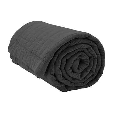 Magnhild gewatteerd bedsprei 160x280 cm - Coal - byNORD