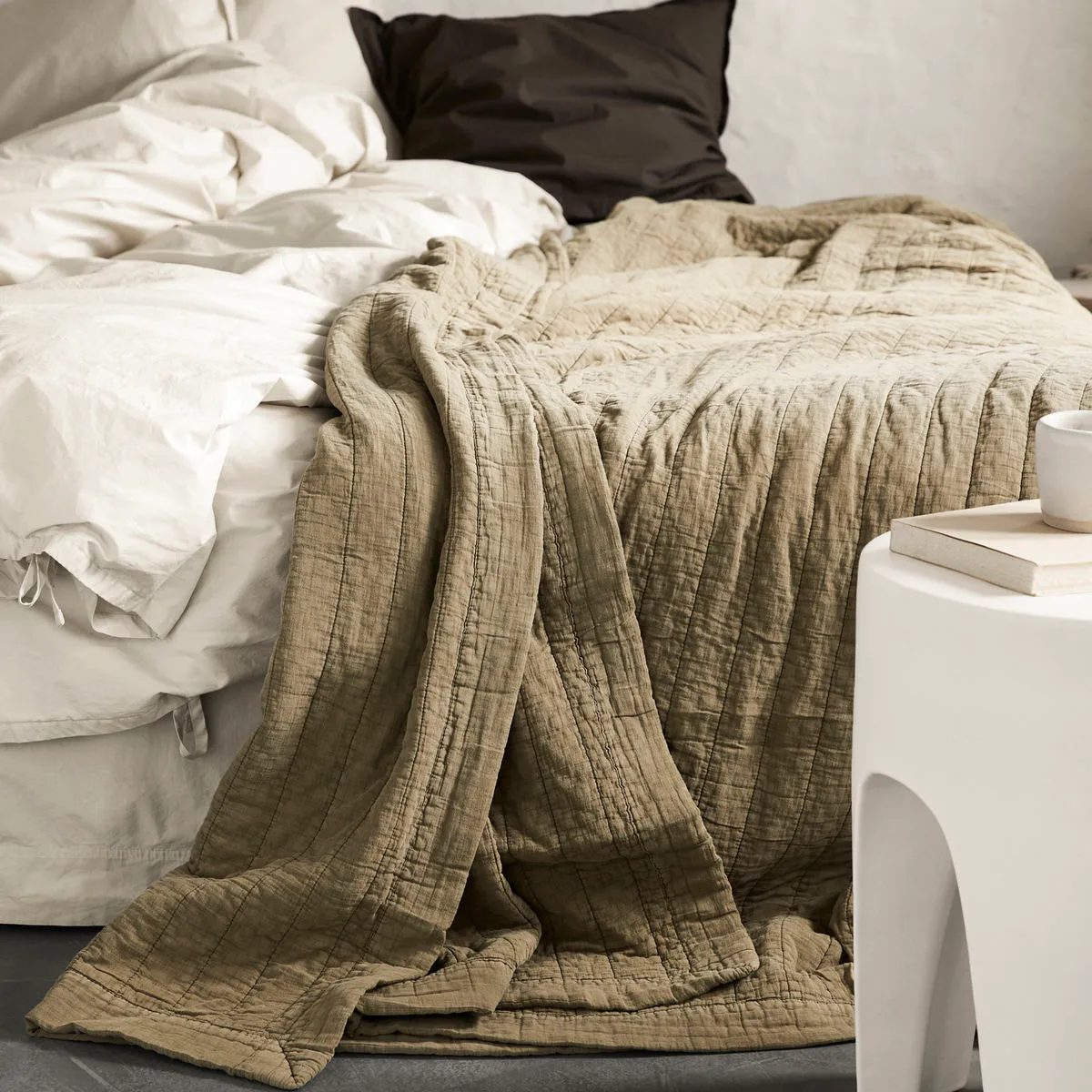 Magnhild gewatteerd bedsprei 280x280 cm, Reeds byNORD