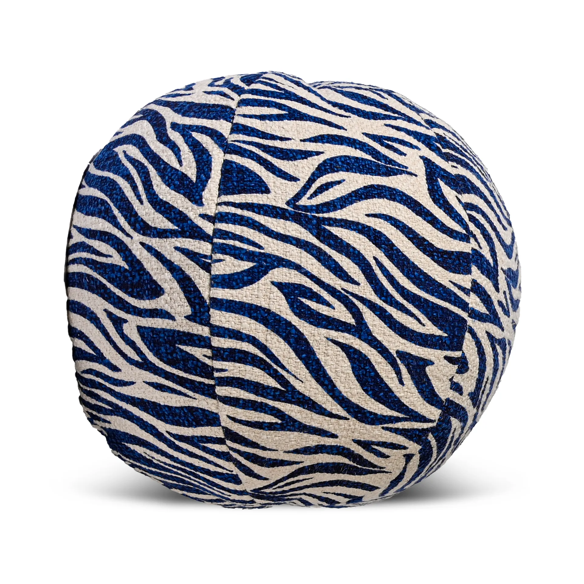 Anima kussen Ø35 cm, Zebra-blauw Byon