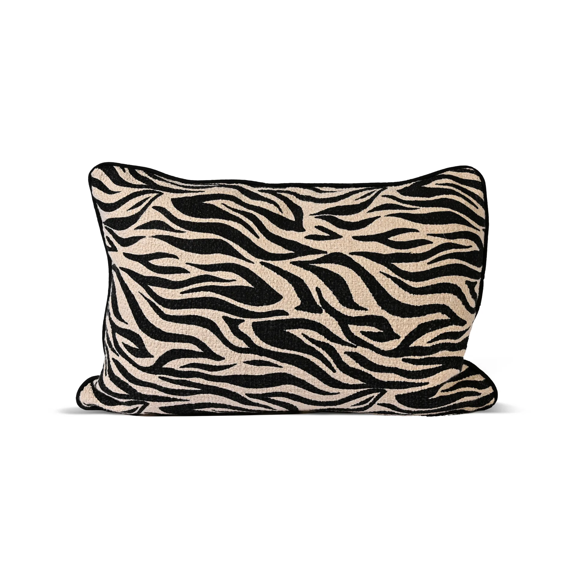 Anima kussen L 40x60 cm, Zebra-zwart Byon