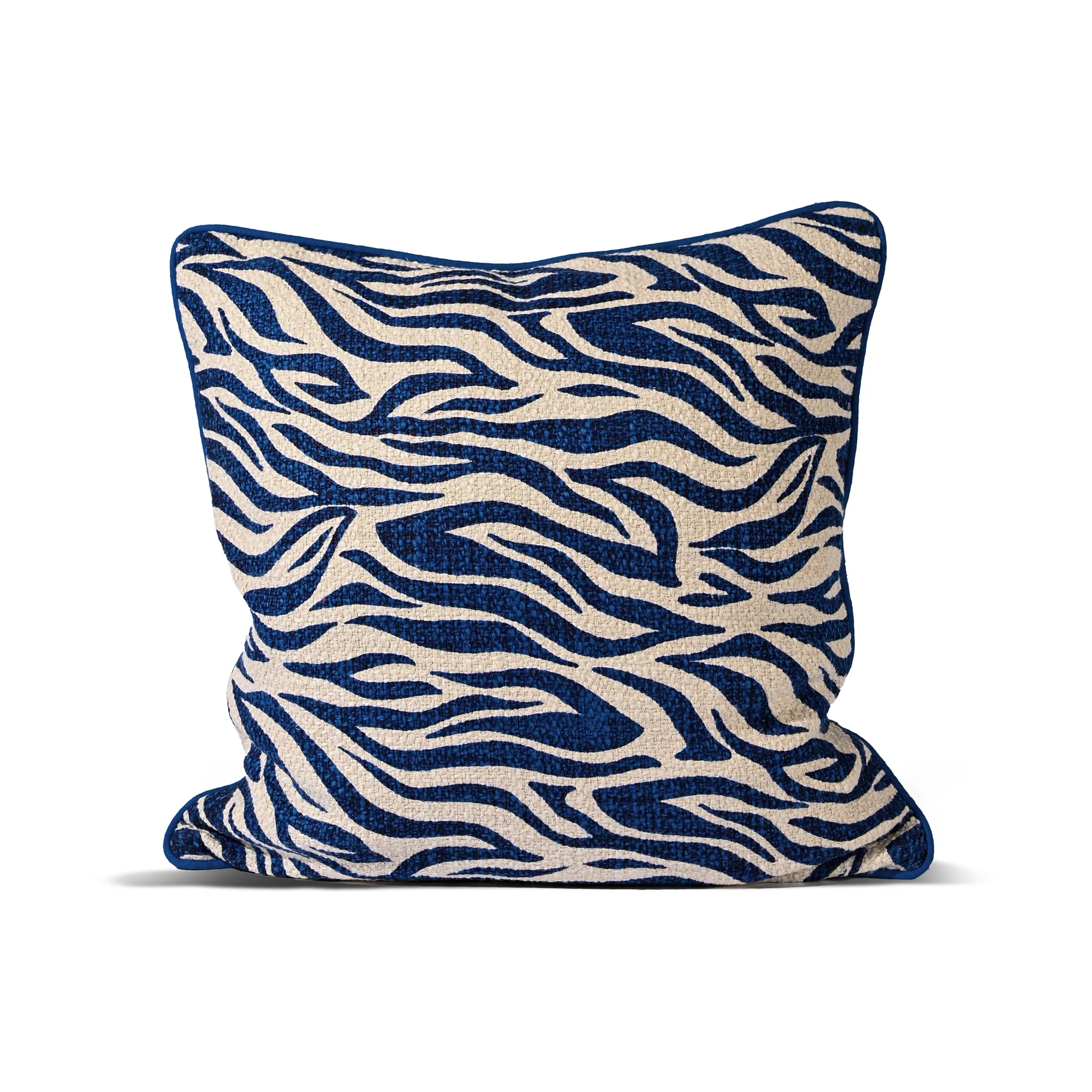 Anima kussen M 50x50 cm, Zebra-blauw Byon