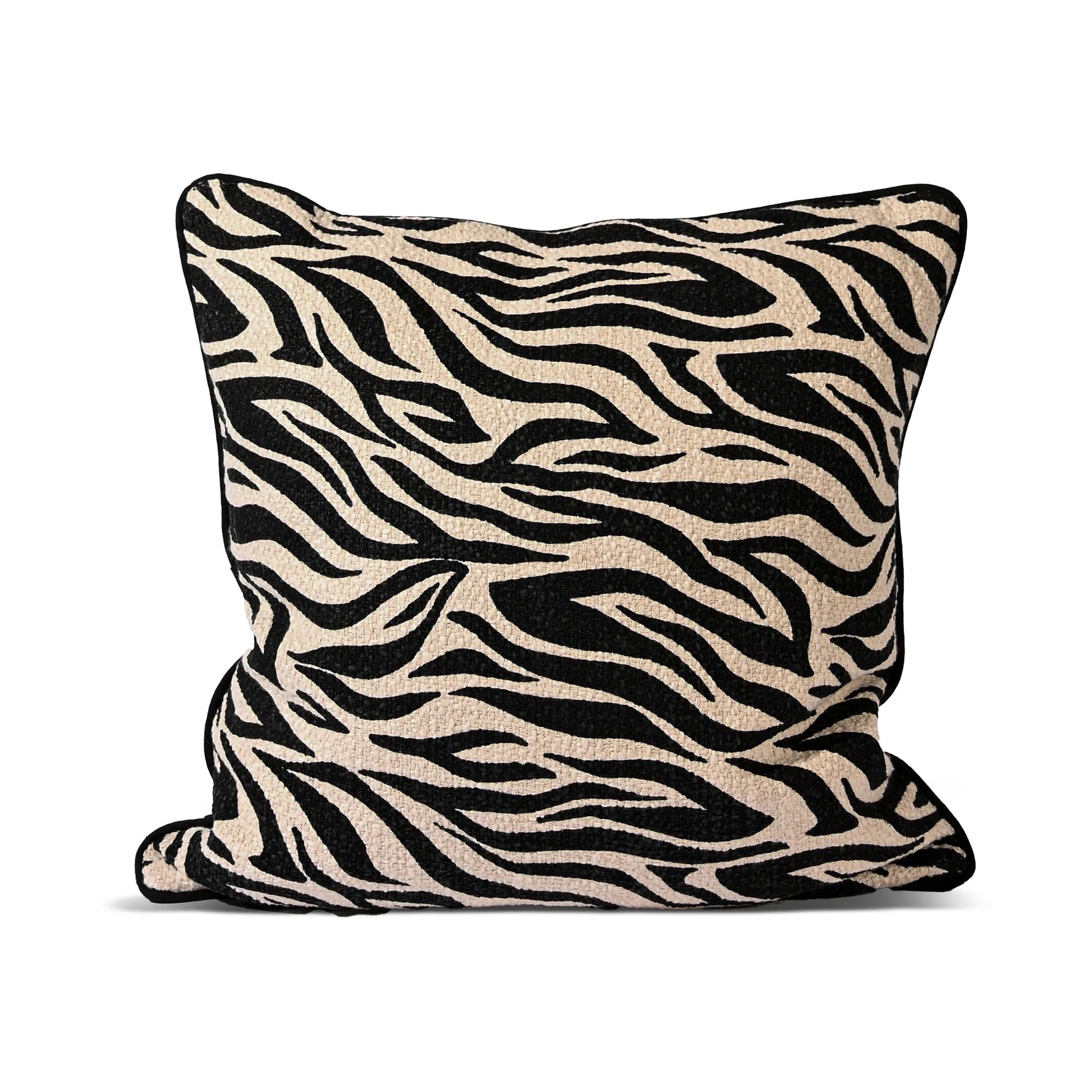 Anima kussen M 50x50 cm, Zebra-zwart Byon