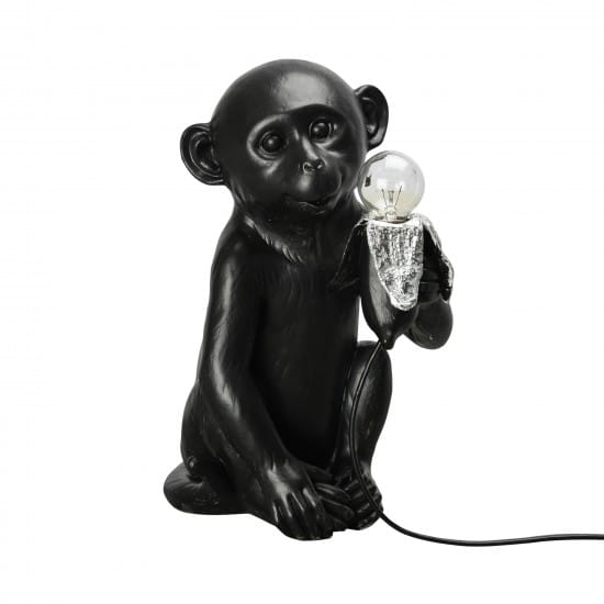 Banana Monkey tafellamp - Zwart - Byon