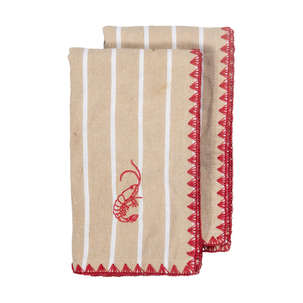 Byon Bubba stoffen servet 45x45 cm 2-pack Beige | Scandinavisch Interieur | Linnen & katoenen servetten | Beige
