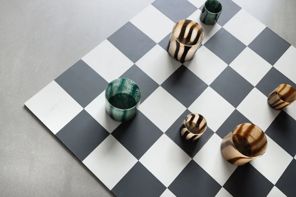 Calore theelicht-vaas M Ø15 cm, Brown-beige Byon