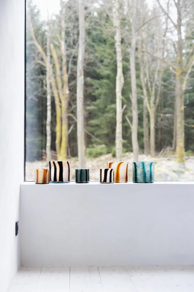 Calore theelicht-vaas M Ø15 cm, Brown-beige Byon