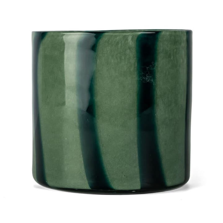Calore theelicht-vaas M Ø15 cm - Green-dark green - Byon