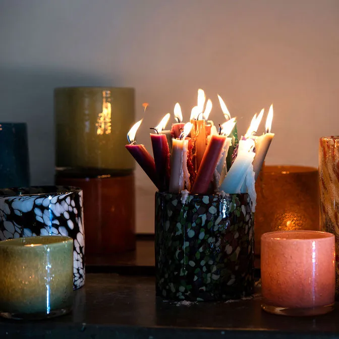 Calore theelicht-vaas M Ø15 cm, Green Byon